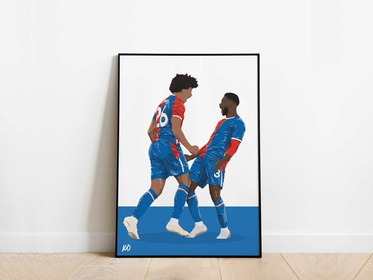 Chris Richards, Jefferson Lerma Crystal Palace Poster - KDDesigns6