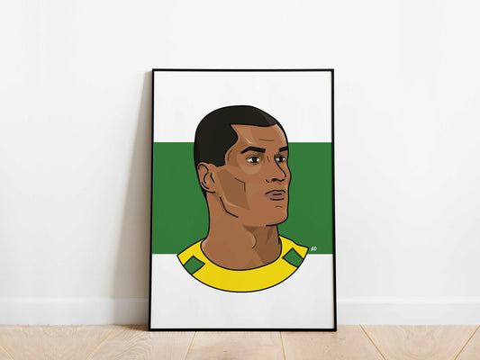 Rivaldo Portrait 2002 World Cup Brazil Poster - KDDesigns6
