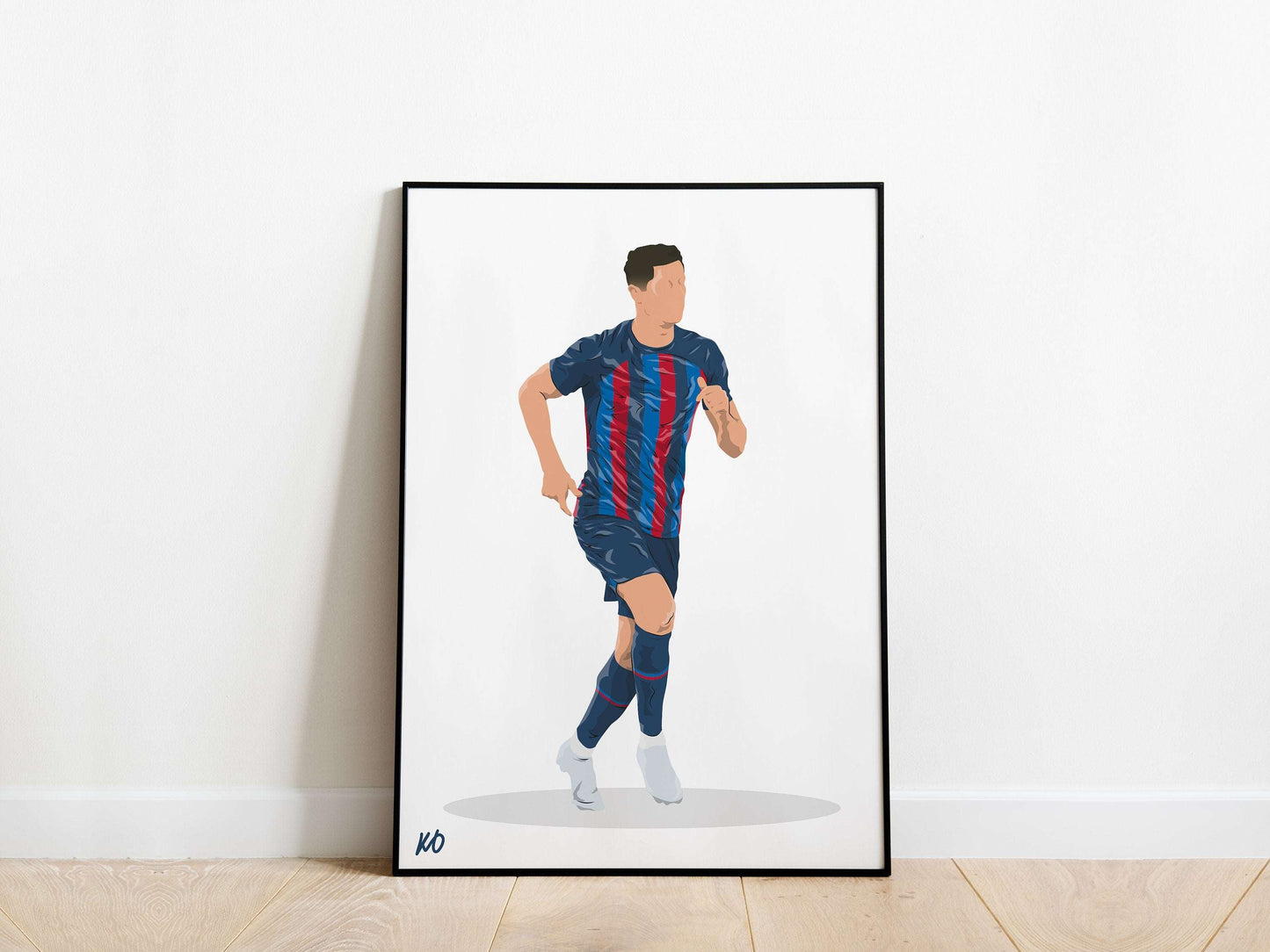 Robert Lewandowski Barcelona Poster - KDDesigns6