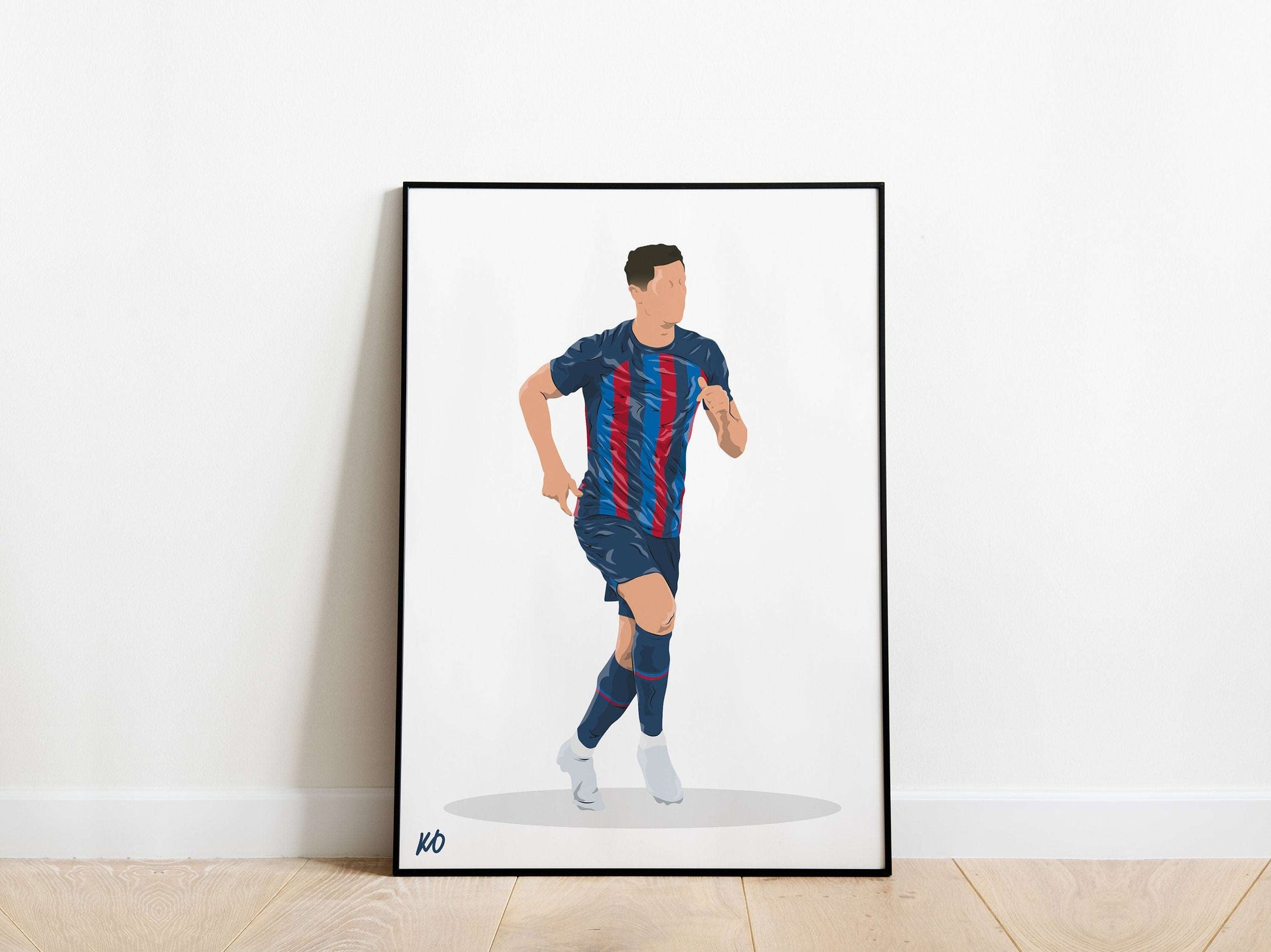 Robert Lewandowski Barcelona Poster - KDDesigns6