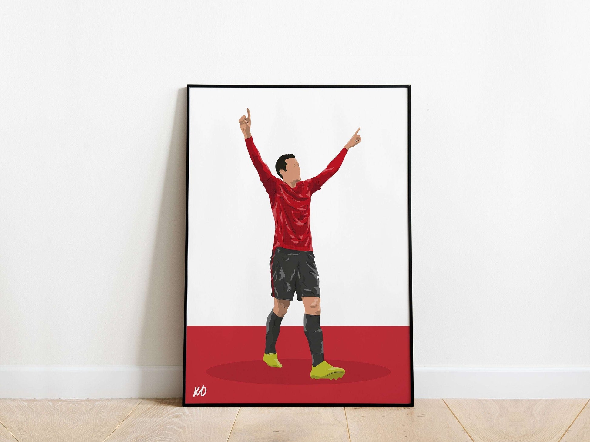 Robin Van Persie Celebration Manchester United Poster - KDDesigns6