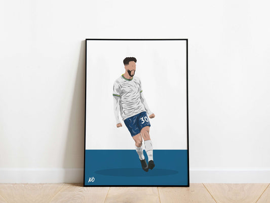 Rodrigo Bentancur Tottenham Hotspur Poster - KDDesigns6