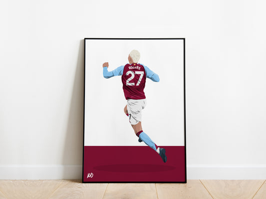 Morgan Rogers Aston Villa Poster - KDDesigns6