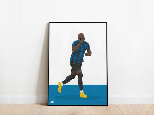 Romelu Lukaku Inter Milan Poster - KDDesigns6