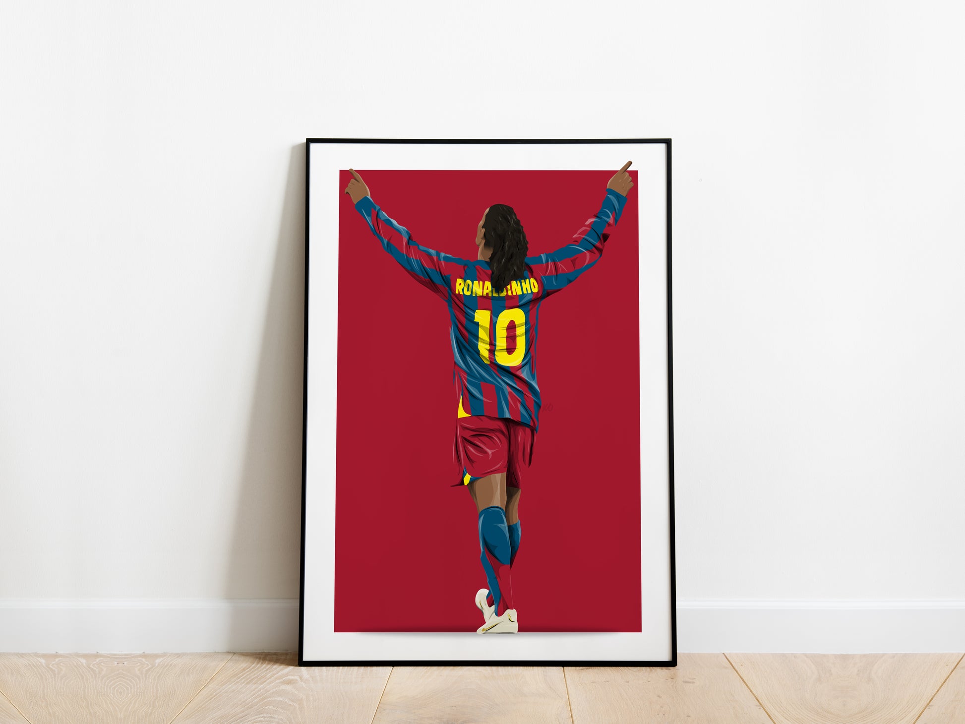 Ronaldinho 04/05 Barcelona Poster - KDDesigns6