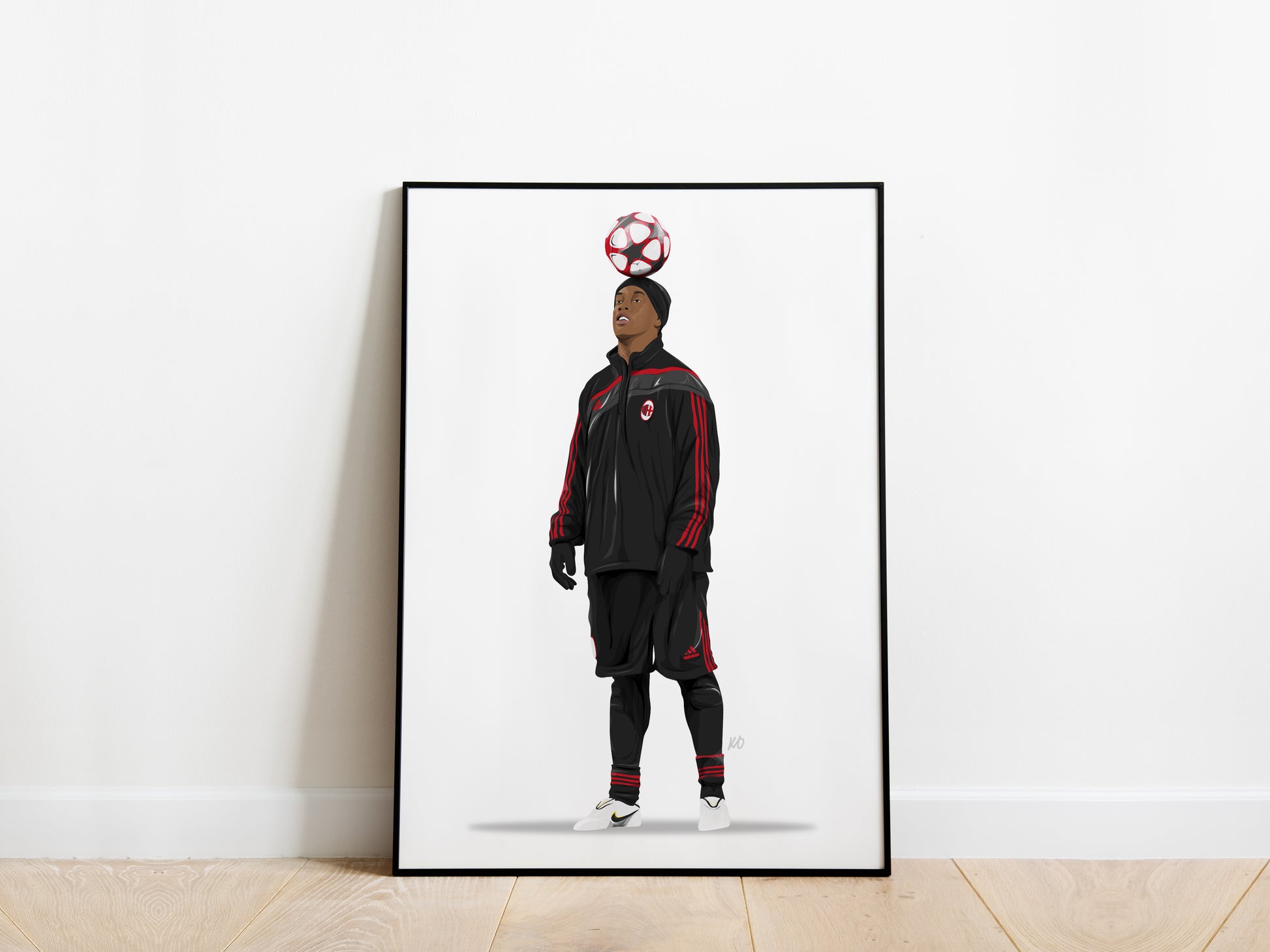 Ronaldinho Iconic AC Milan Poster - KDDesigns6