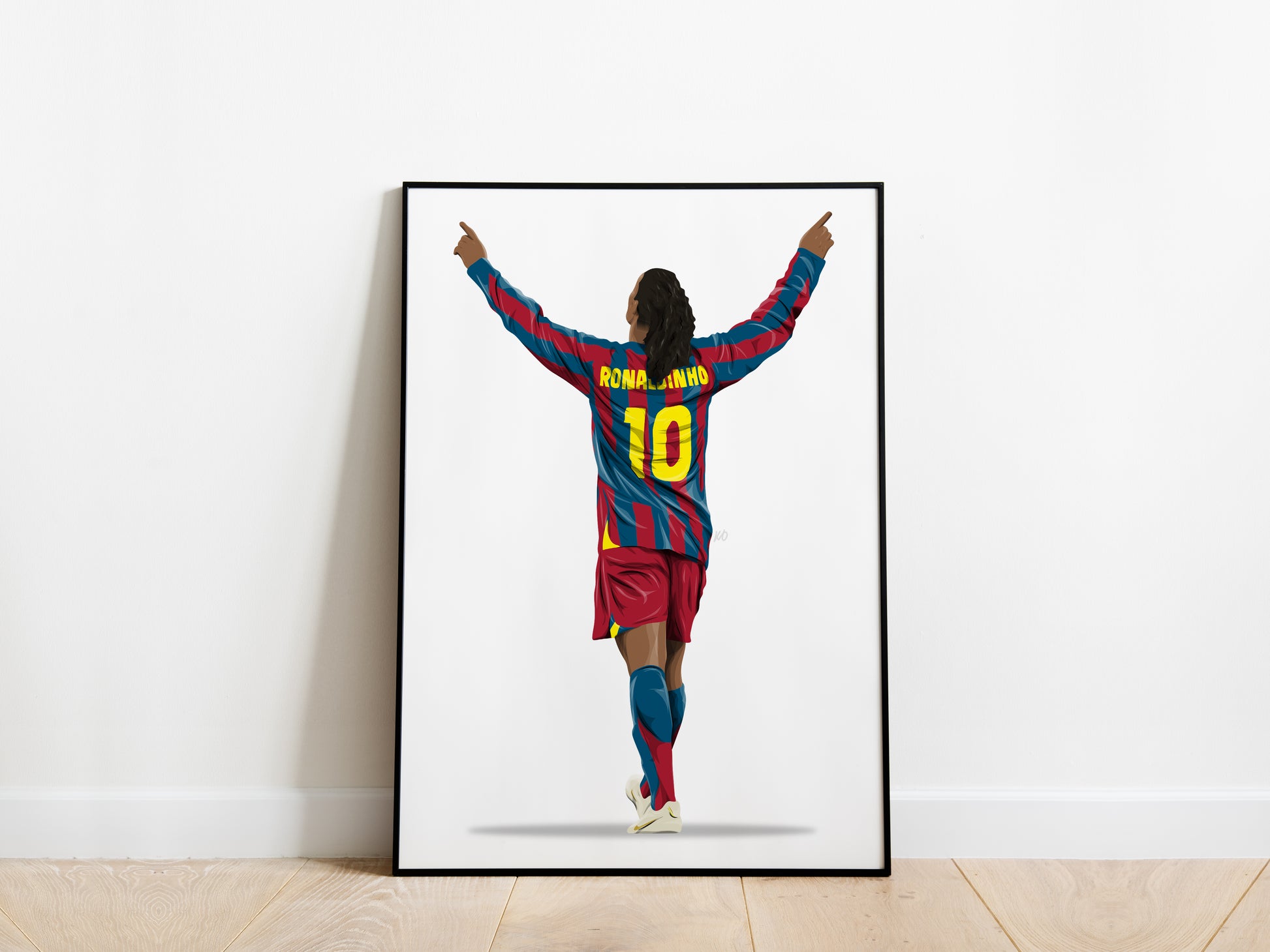 Ronaldinho 04/05 Barcelona Poster - KDDesigns6
