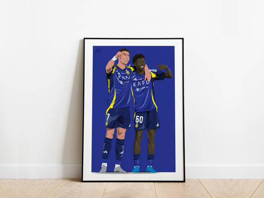 Cristiano Ronaldo, Saad Haqawi Al-Nassr FC Poster - KDDesigns6
