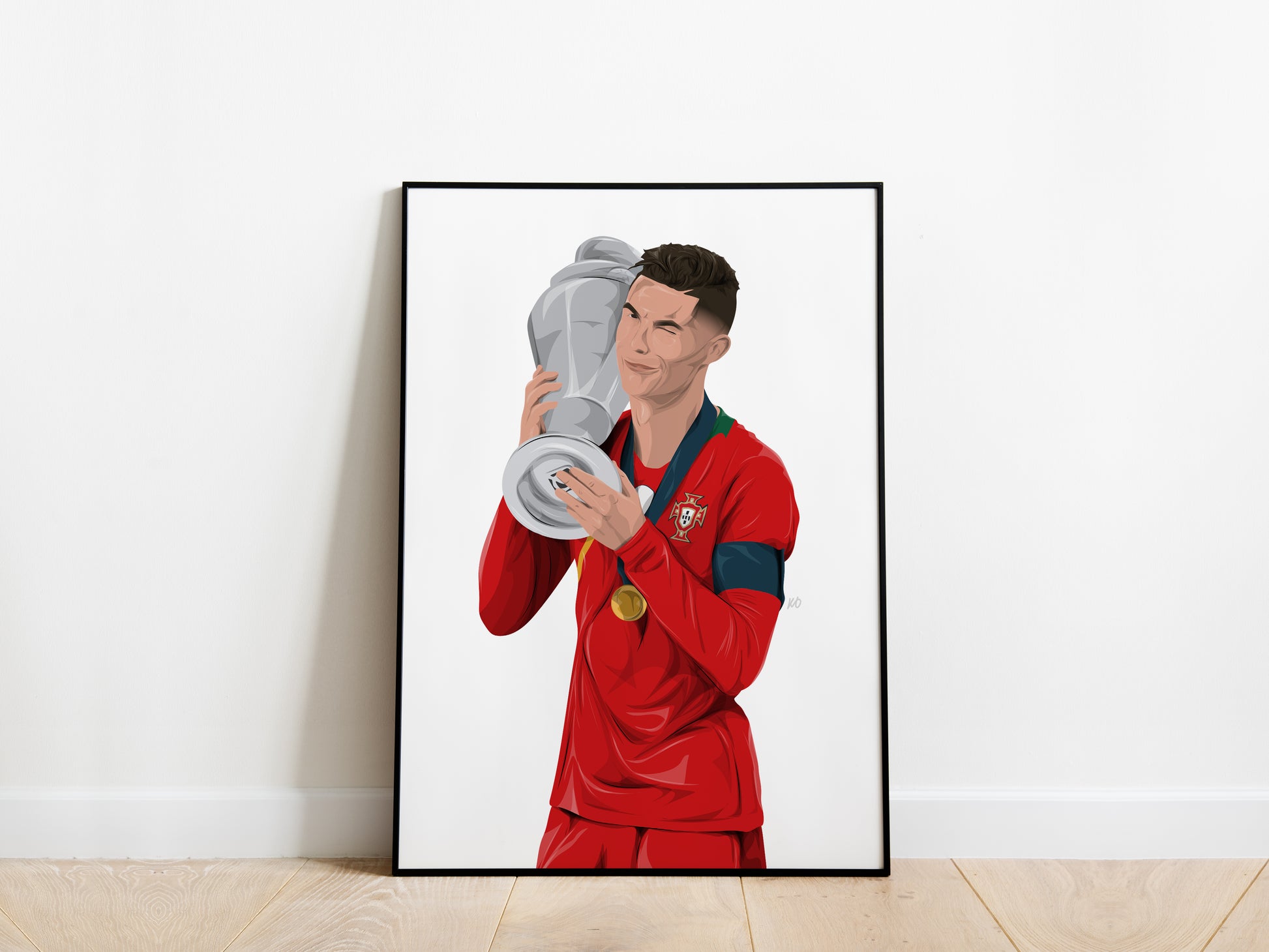 Cristiano Ronaldo Nations League 2019 Trophy Portugal Poster - KDDesigns6