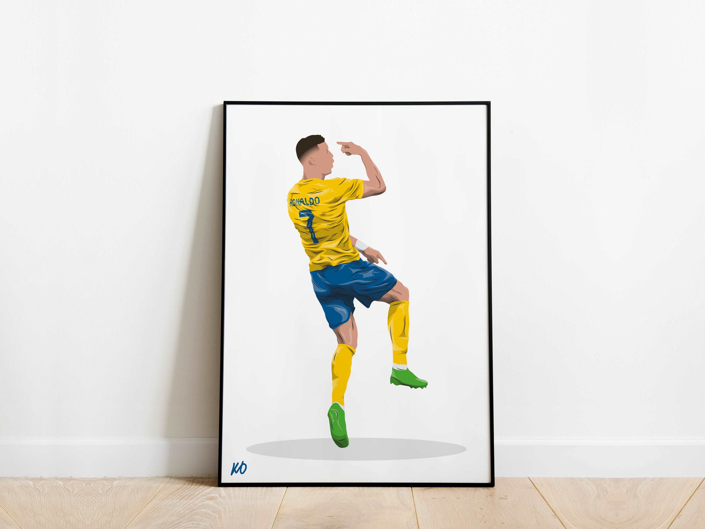 Cristiano Ronaldo Sui Celebration Al-Nassr FC Poster - KDDesigns6