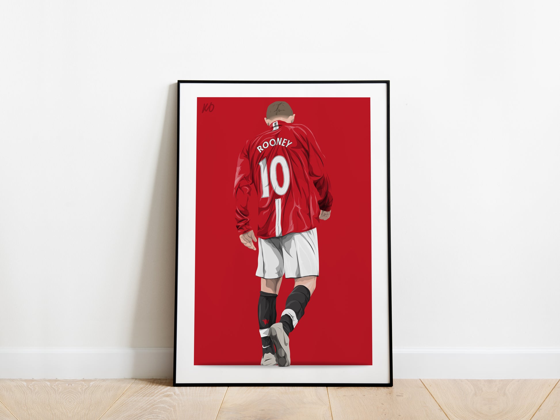 Wayne Rooney 08/09 Manchester United Poster - KDDesigns6