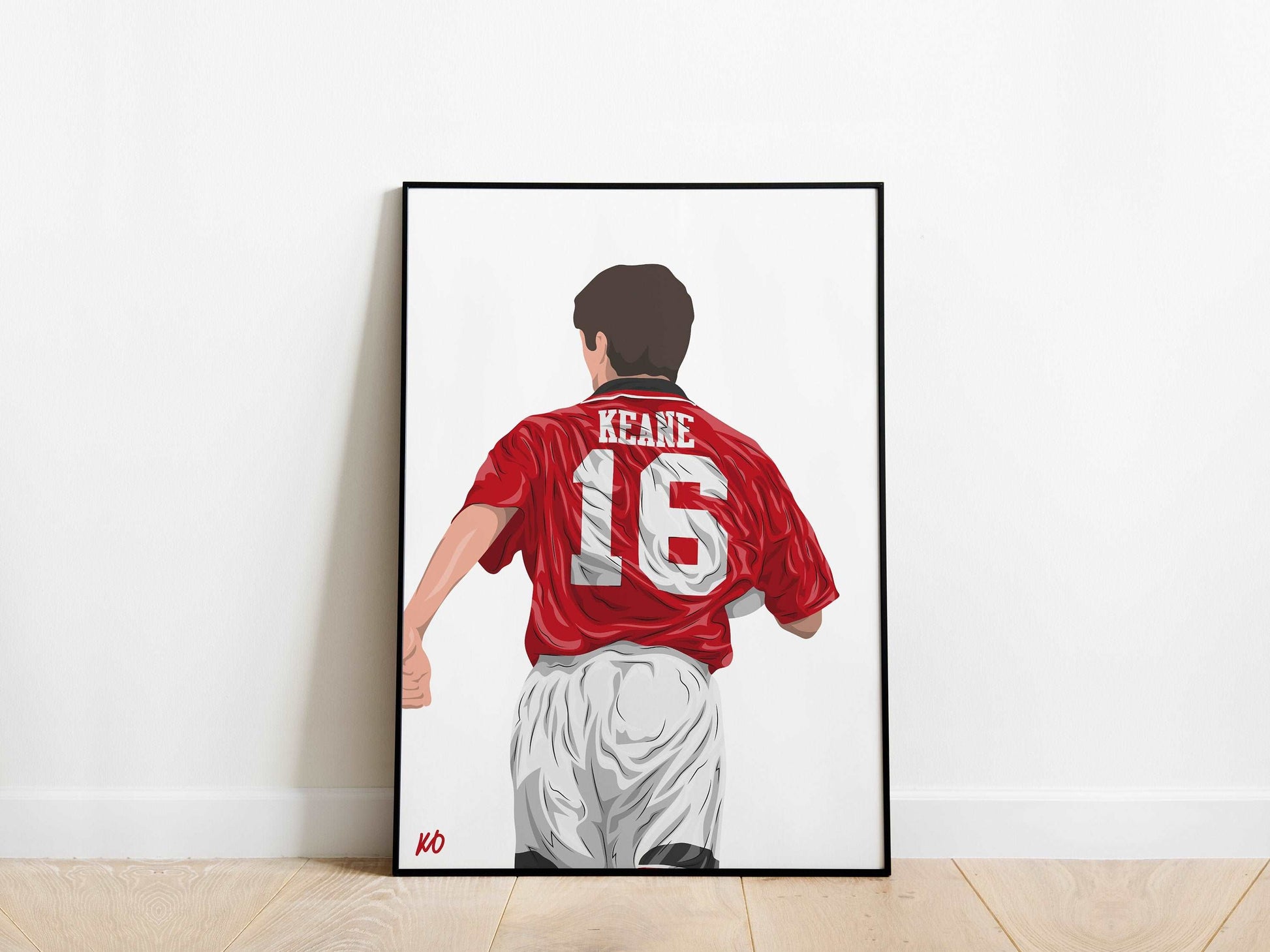 Roy Keane Manchester United Poster - KDDesigns6