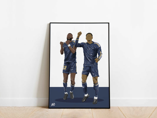 Antonio Rudiger, Jude Bellingham Real Madrid Poster - KDDesigns6