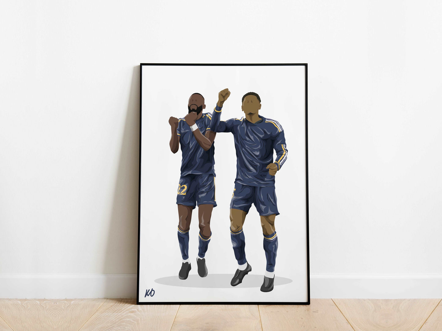 Antonio Rudiger, Jude Bellingham Real Madrid Poster - KDDesigns6