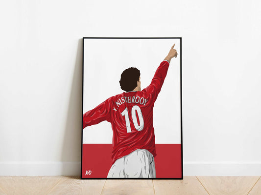 Ruud van Nistelrooy Manchester United Poster - KDDesigns6