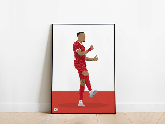 Ryan Gravenberch Liverpool Poster - KDDesigns6