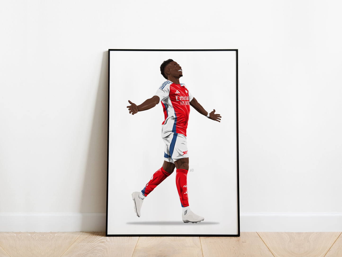 Bukayo Saka 24/25 Celebration Arsenal Poster