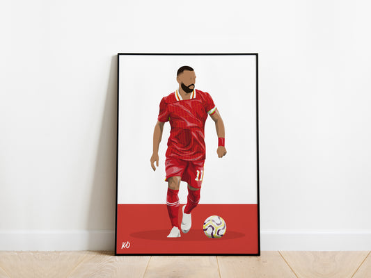 Mo Salah 24/25 Liverpool Poster - KDDesigns6
