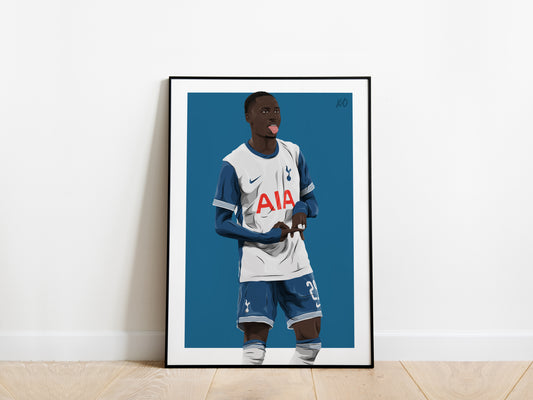 Pape Matar Sarr Tottenham Hotspur Poster - KDDesigns6