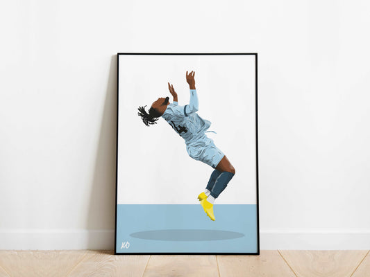 Antoine Semenyo Backflip Celebration AFC Bournemouth Poster - KDDesigns6
