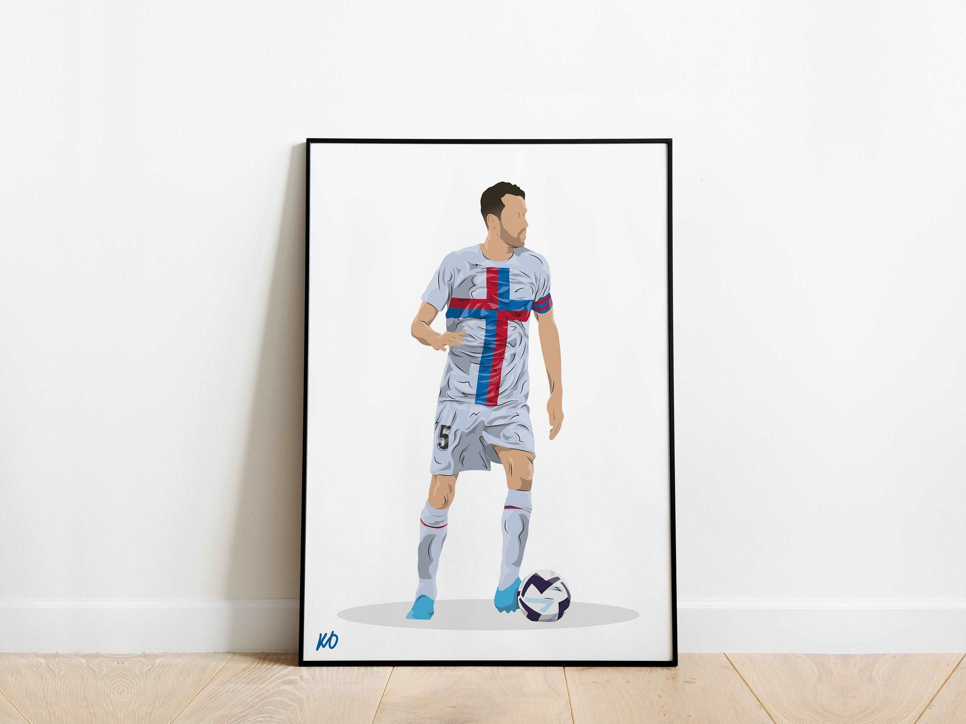 Sergio Busquets Barcelona Poster - KDDesigns6