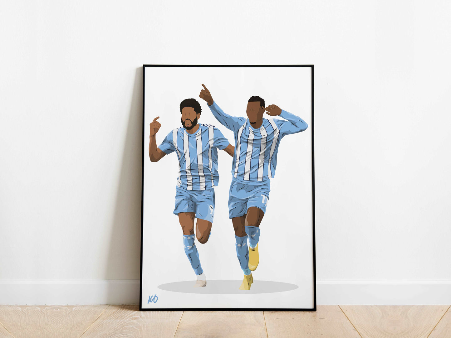 Ellis Simms, Haji Wright Coventry City Poster - KDDesigns6