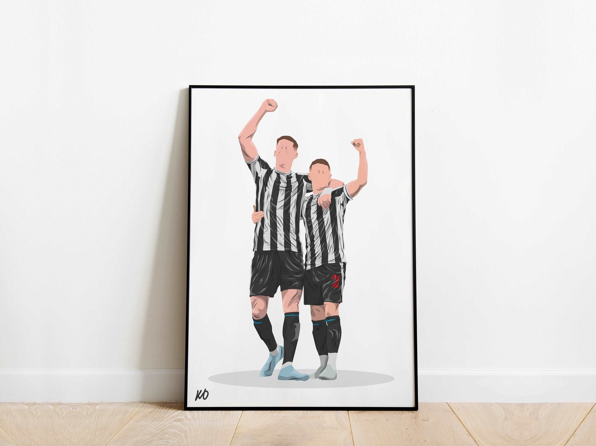 Sven Botman, Kieran Trippier Newcastle United Poster - KDDesigns6