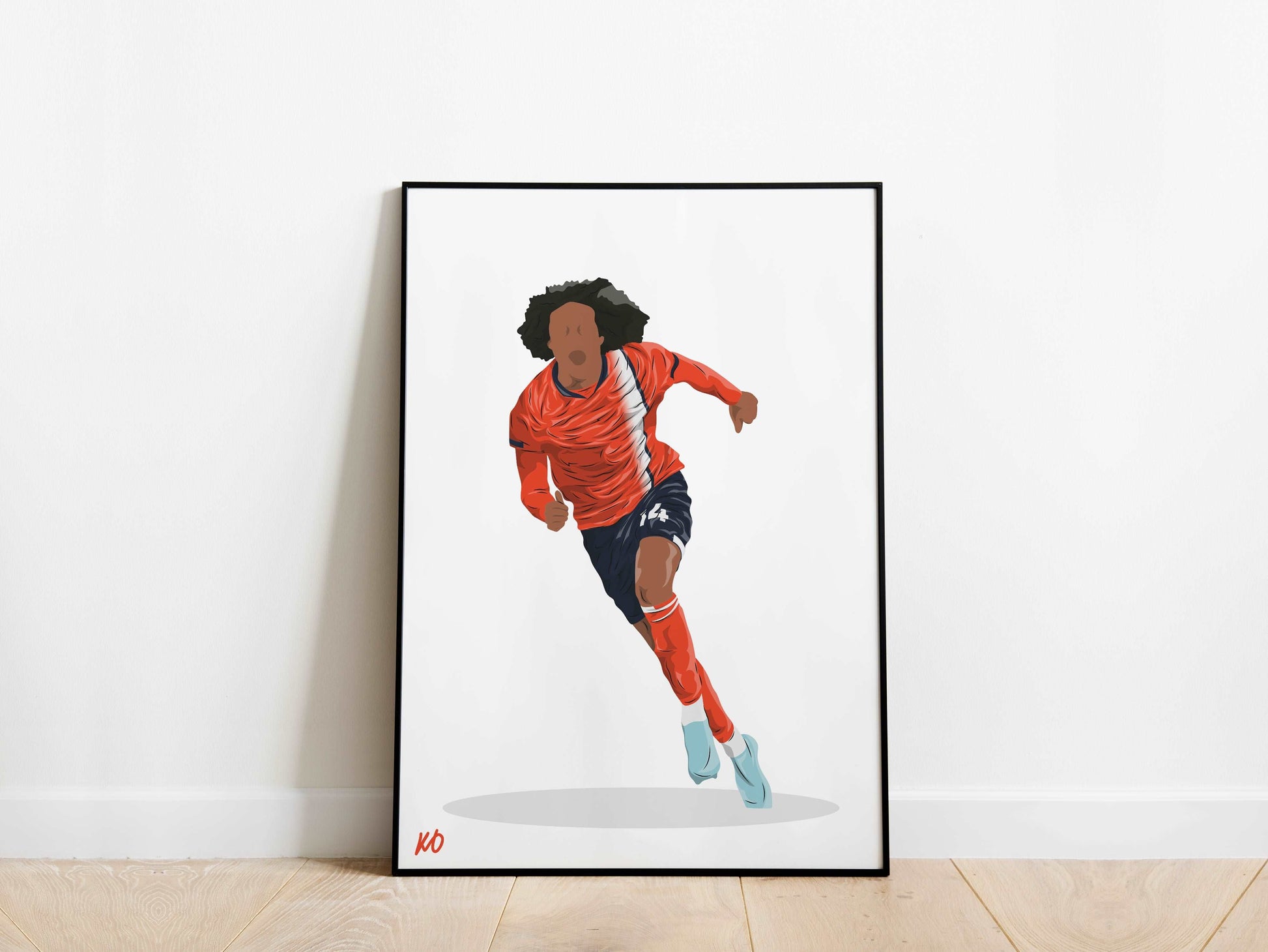 Tahith Chong Celebration Luton Town Poster - KDDesigns6
