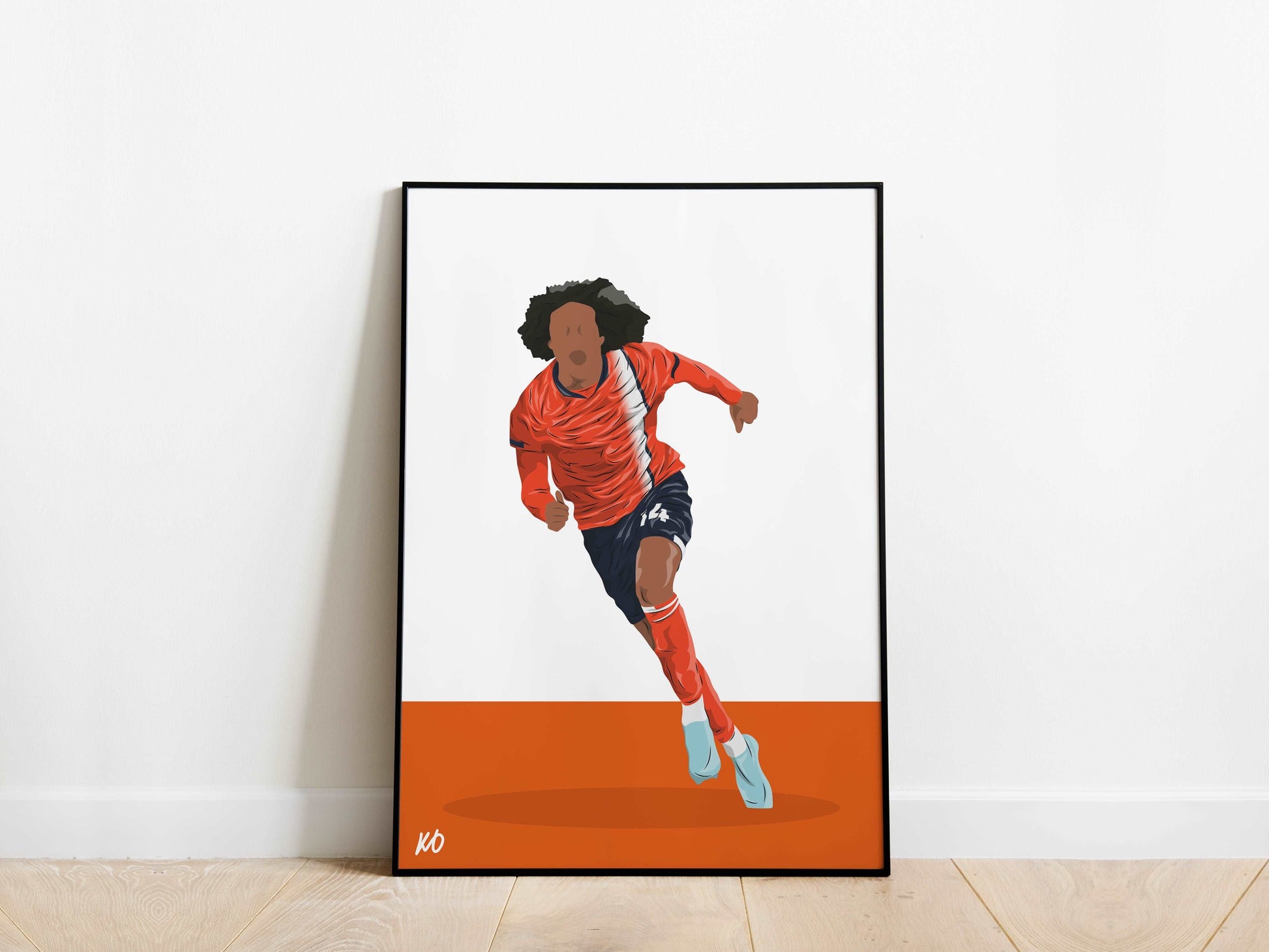 Tahith Chong Celebration Luton Town Poster - KDDesigns6