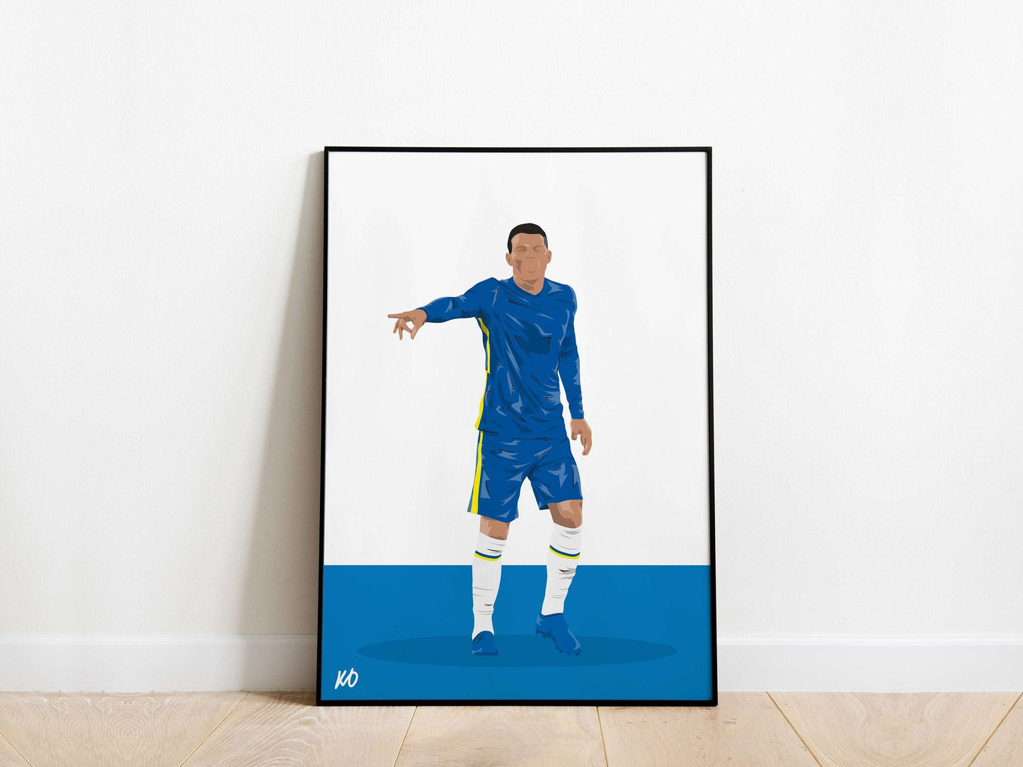 Thiago Silva Chelsea Poster - KDDesigns6