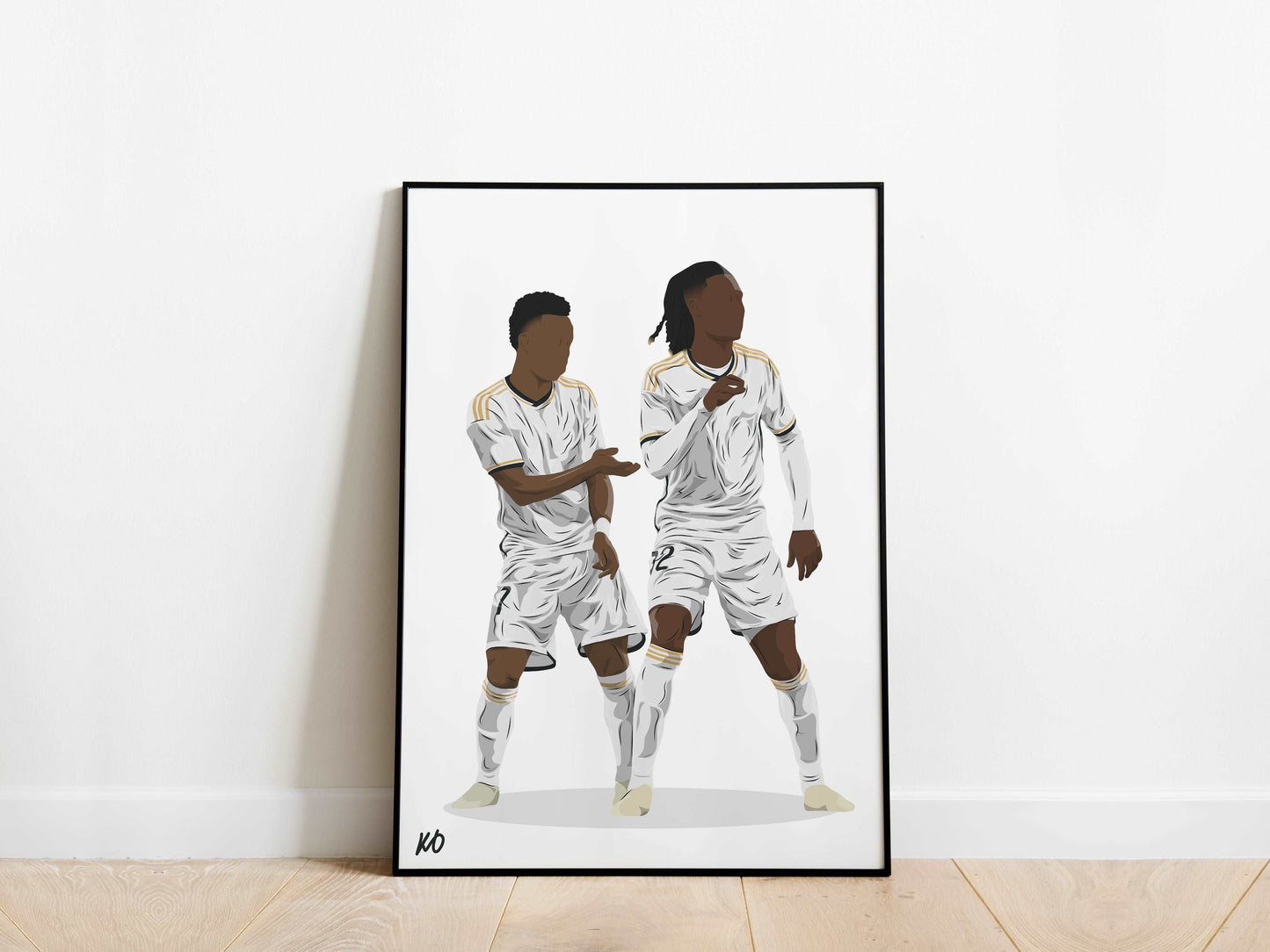 Vinicius Jr, Eduardo Camavinga Real Madrid Poster - KDDesigns6