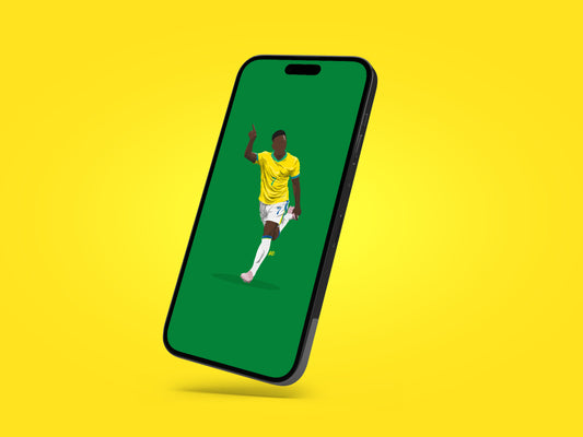 Vinicius Jr Brazil Wallpaper - KDDesigns6