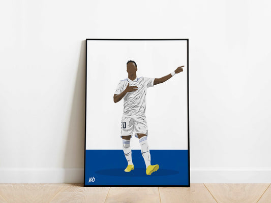 Vinicius Jr 22/23 Real Madrid Poster - KDDesigns6