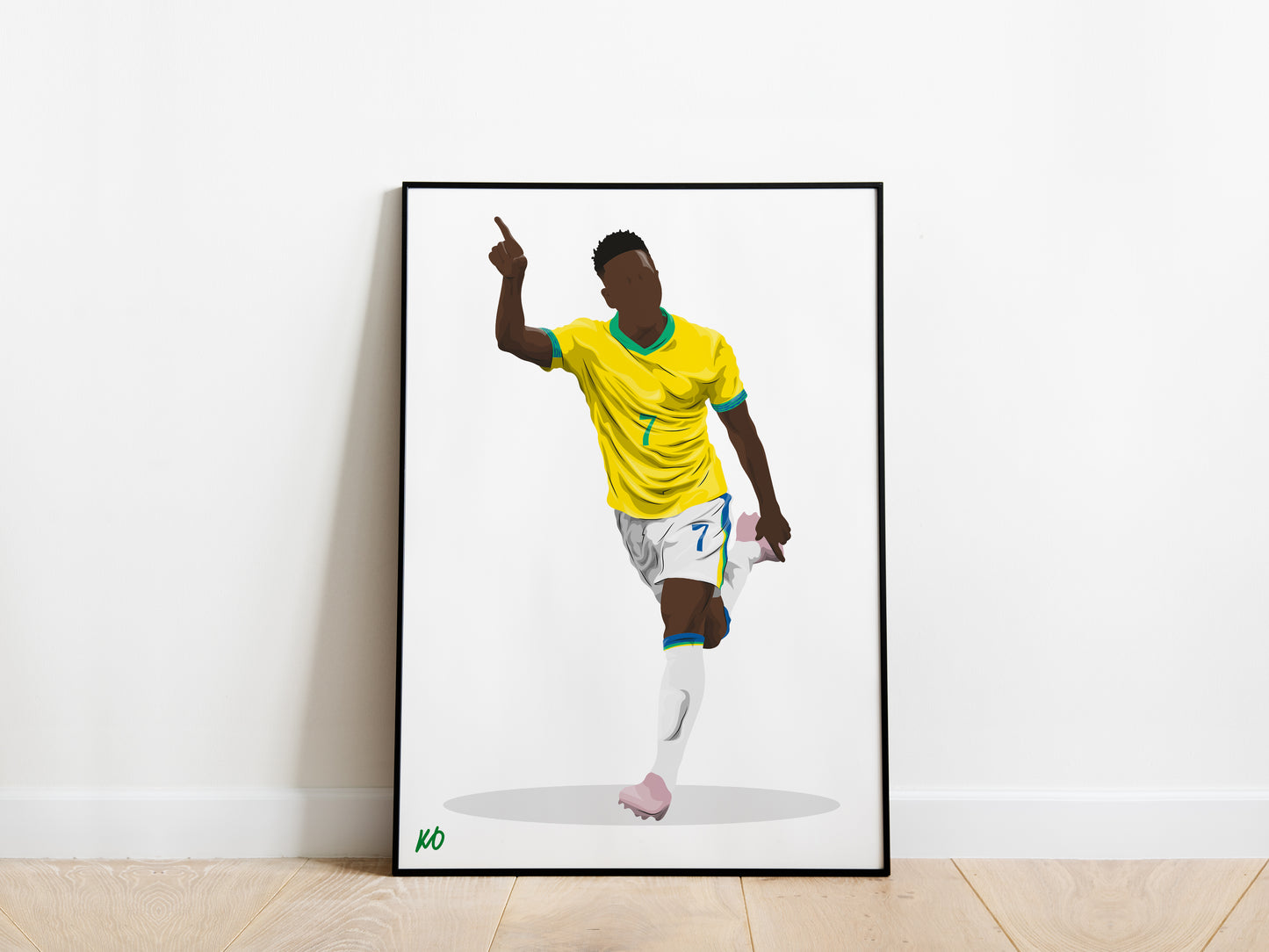 Vinicius Jr Brazil Poster - KDDesigns6