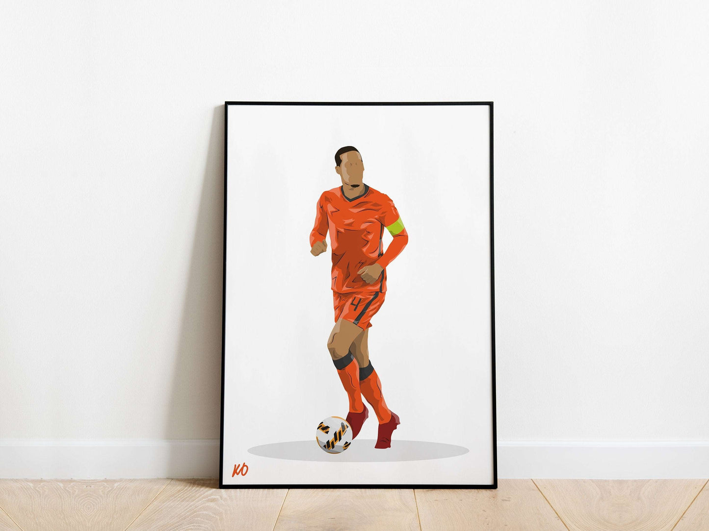 Virgil Van Dijk Netherlands Poster - KDDesigns6