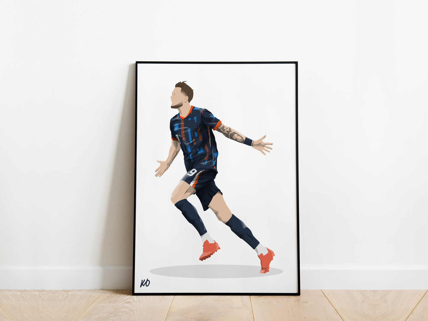 Wout Weghorst Netherlands Poster - KDDesigns6