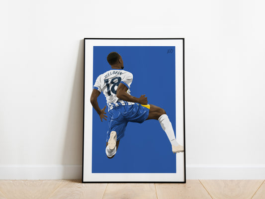 Danny Welbeck 24/25 Brighton Poster - KDDesigns6