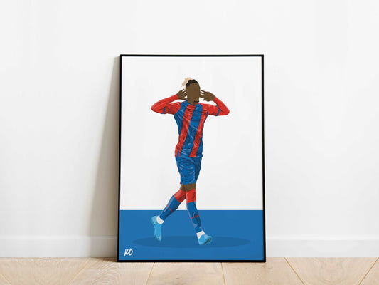 Wilfred Zaha Celebration Crystal Palace Poster - KDDesigns6