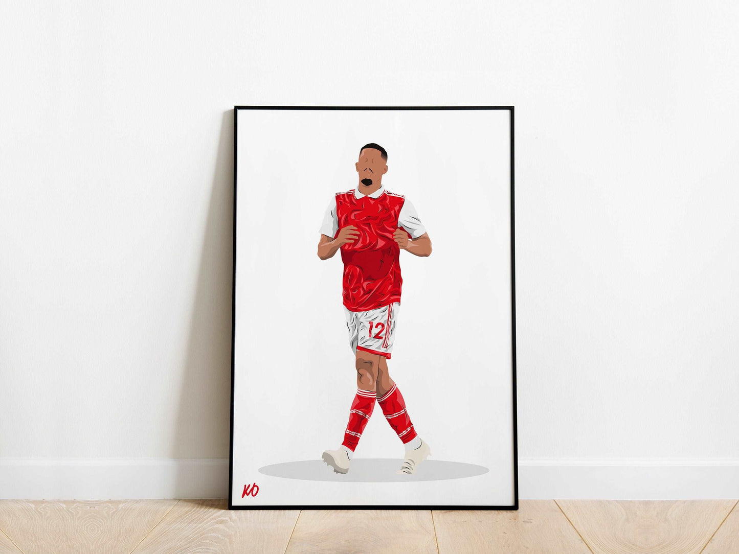 William Saliba 23/24 Arsenal Poster - KDDesigns6