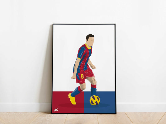 Xavi Hernandez Barcelona Poster - KDDesigns6