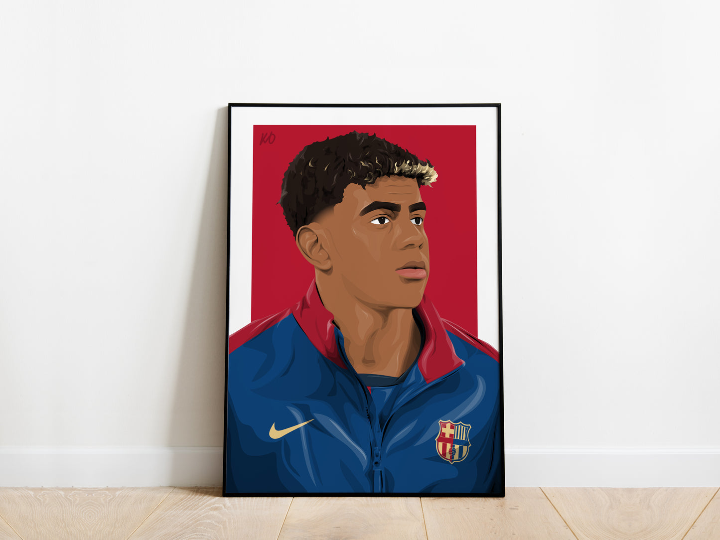 Lamine Yamal Portrait Barcelona Poster - KDDesigns6
