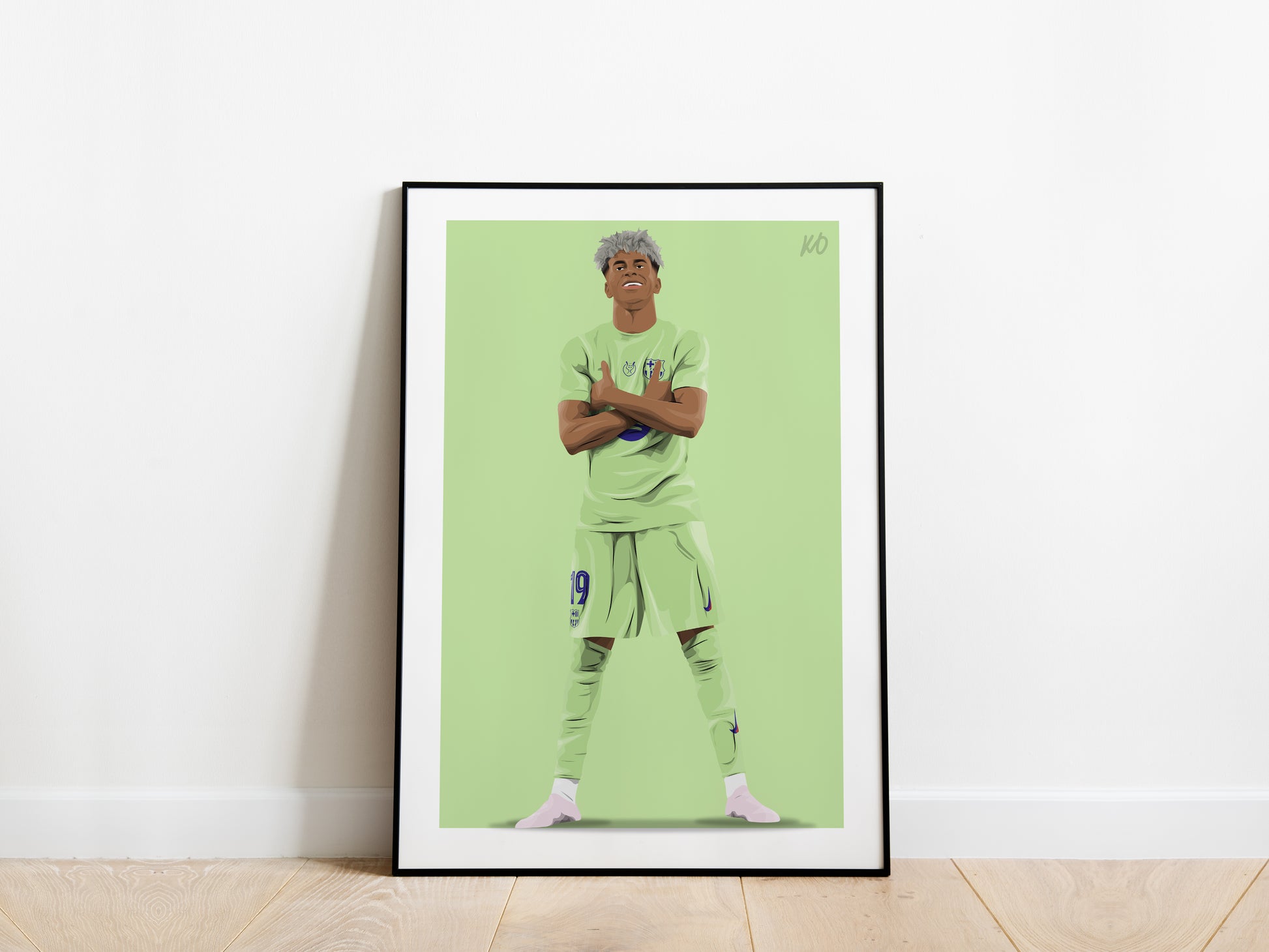 Lamine Yamal Supercopa de Espana Celebration Barcelona Poster - KDDesigns6