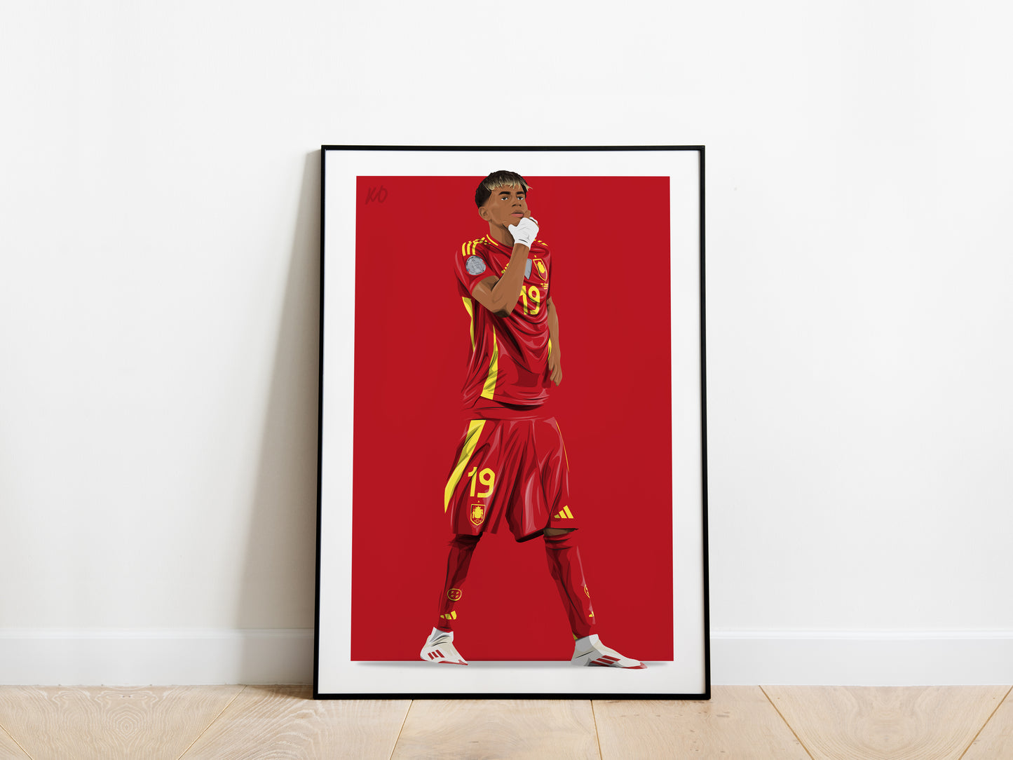 Lamine Yamal Celebration Spain Poster