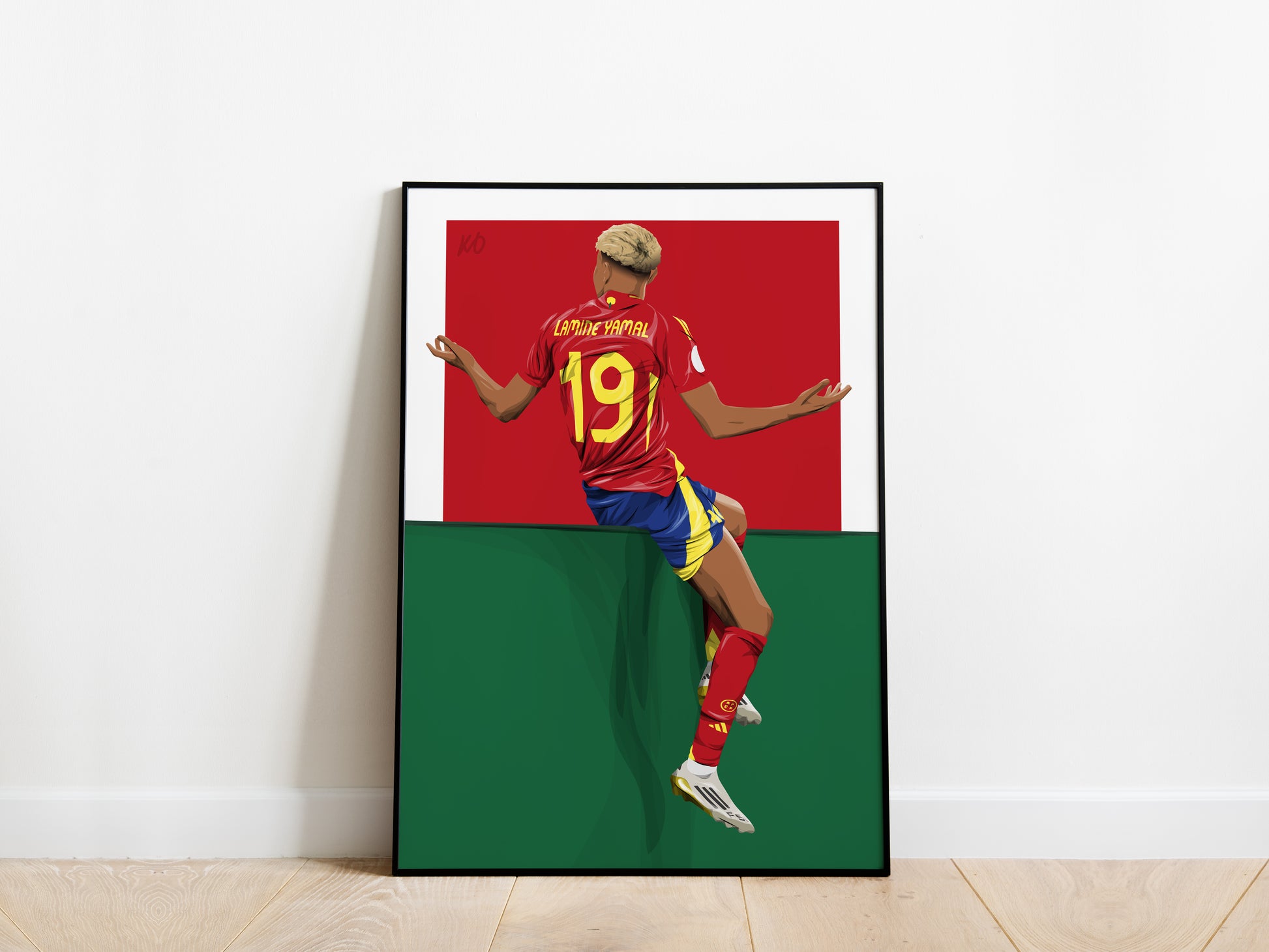 Lamine Yamal Nations League Celebration Spain Poster - KDDesigns6