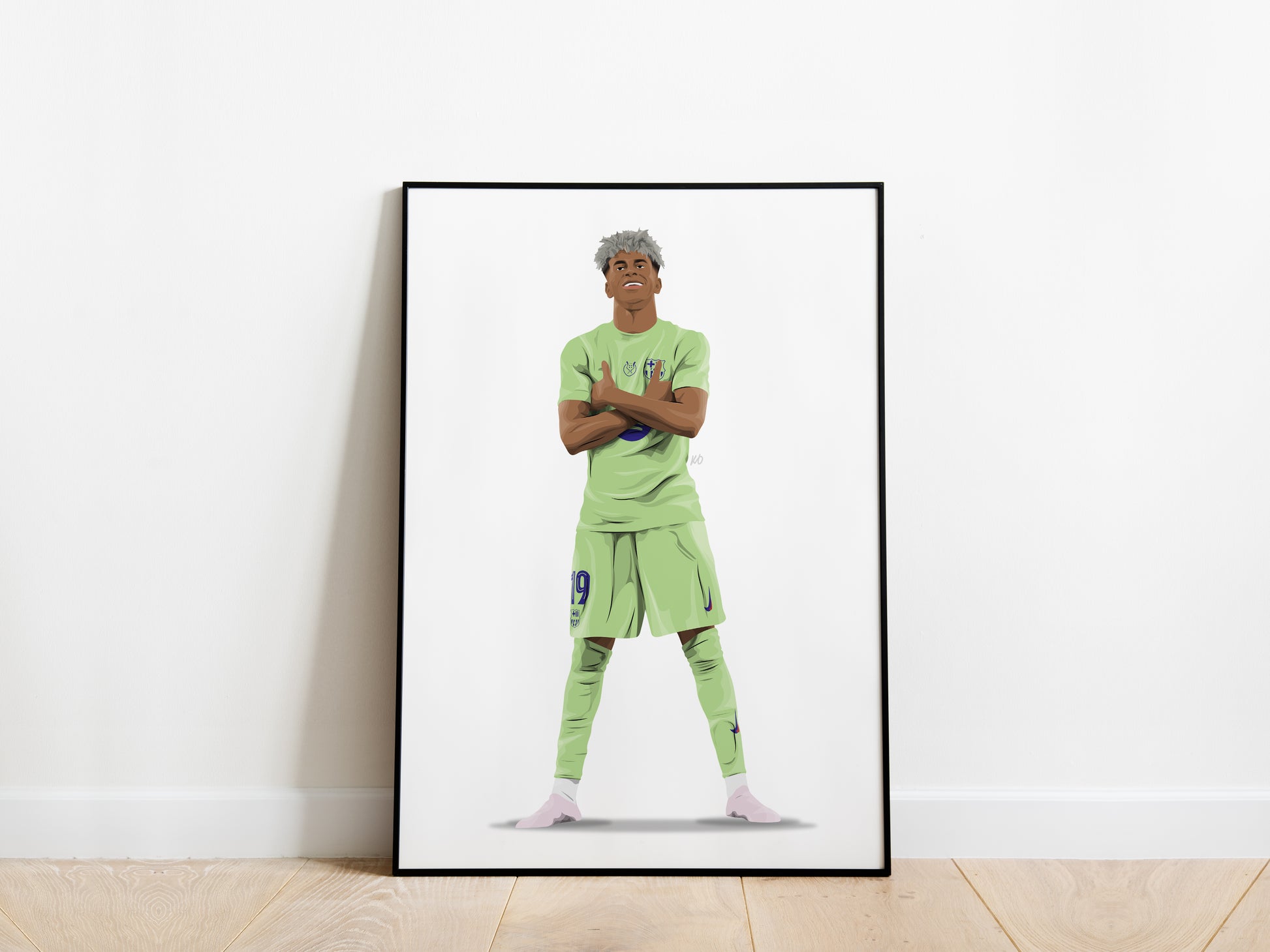 Lamine Yamal Supercopa de Espana Celebration Barcelona Poster - KDDesigns6