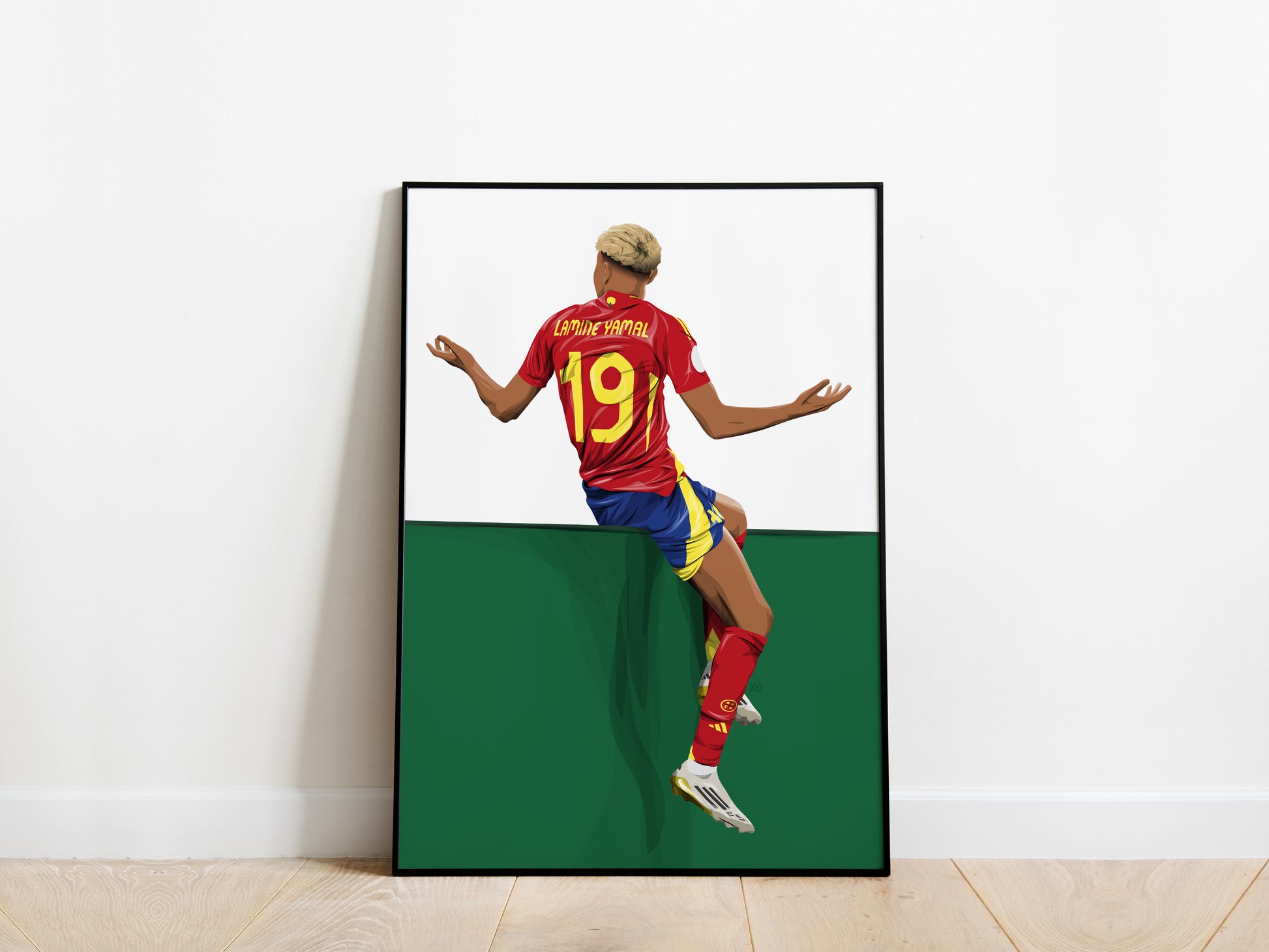 Lamine Yamal Nations League Celebration Spain Poster - KDDesigns6