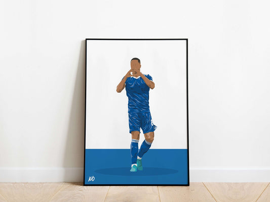 Youri Tielemans Leicester City Poster - KDDesigns6