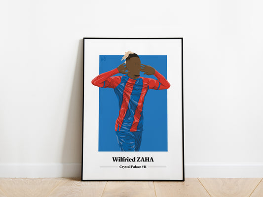 Wilfred Zaha '11' Crystal Palace Poster - KDDesigns6