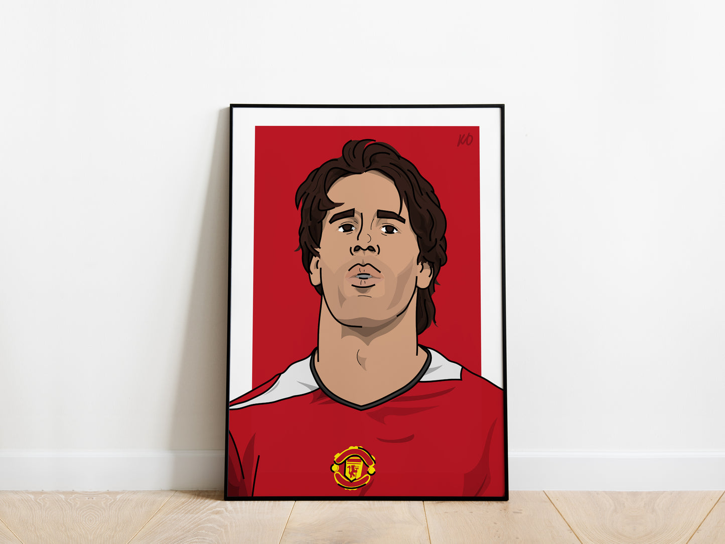 Ruud van Nistelrooy Portrait Manchester United Poster