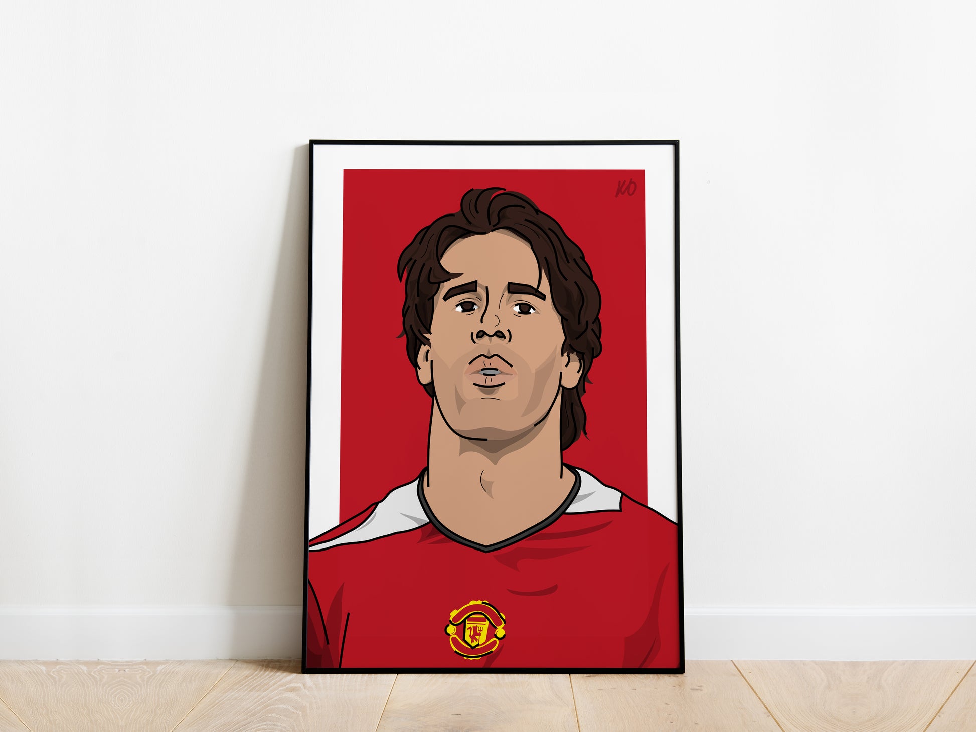 Ruud van Nistelrooy Portrait Manchester United Poster - KDDesigns6